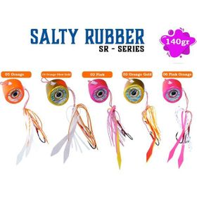 Fujin Salty Rubber 140 gr Sr Serisi Tai Rubber Set 03 Orange Gold 3D SR10 Suni Balık Yemi