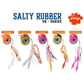 Fujin Salty Rubber 200 gr Tai Rubber Set 03 Orange Gold 3D SR10 Suni Balık Yemi