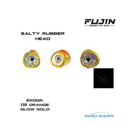Fujin Salty Rubber 240 gr Kafa 10 Orange Glow Gold Suni Balık Yemi