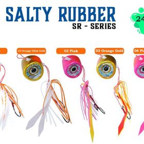 Fujin Salty Rubber 240 gr Tai Rubber Set 05 Orange 3D Eye SR02 Suni Balık Yemi