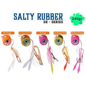 Fujin Salty Rubber 240 gr Tai Rubber Set 06 Pink Orange SR12 Suni Balık Yemi