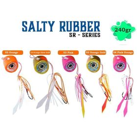 Fujin Salty Rubber 240 gr Tai Rubber Set 10 Orange Glow SR21 Suni Balık Yemi