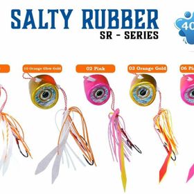 Fujin Salty Rubber 40 gr Tai Rubber Set 05 Orange 3d Eye SR02 Suni Balık Yemi