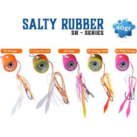 Fujin Salty Rubber 40 gr Tai Rubber Set 05 Orange 3d Eye SR02 Suni Balık Yemi