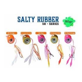 Fujin Salty Rubber 80 gr Tai Rubber Set 05 Orange 3D Eye SR02 Suni Balık Yemi