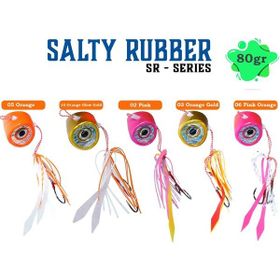 Fujin Salty Rubber 80 gr Tai Rubber Set 06 Pink Orange Sr12 Suni Balık Yemi