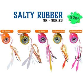 Fujin Salty Rubber 80 gr Tai Rubber Set 06 Pink Orange Sr12 Suni Balık Yemi