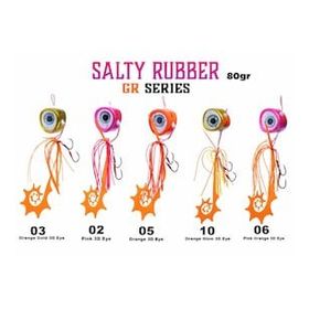 Fujin Salty Rubber 80 gr Tai Rubber Set 10 Orange Glow 3d Eye Suni Balık Yemi