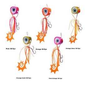 Fujin Salty Rubber 80 gr Tai Rubber Set 10 Orange Glow 3d Eye Suni Balık Yemi