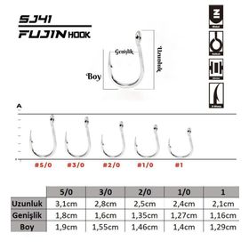 Fujin Sj41 No 1 0 Delikli Assist Kancası