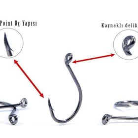 Fujin Ssw No 1 0 Delikli Kaynaklı Çapraz Octopus Kancası
