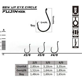 Fujin Ssw Up Eye Circle Delikli Yemli Kancası