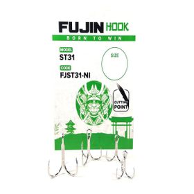 Fujin ST31 NO:4 Üçlü Nickel Maket Balık İğnesi