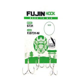 Fujin ST31 NO:4 Üçlü Nickel Maket Balık İğnesi