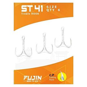 Fujin St41 Nickel 8 No Üçlü Maket Balık İğnesi