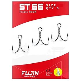 Fujin ST66 Nickel Üçlü Maket Balık İğnesi