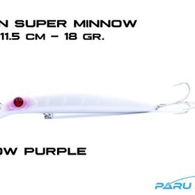Fujın Süper Minnow 11.5 cm 18 gr Glow Purple Maket Balık