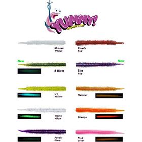 Fujin Yummy Sandworm 7 cm LRF Silikonu Blue Red Yem