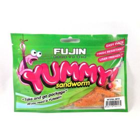 Fujin Yummy Sandworm 7 cm LRF Silikonu Blue Red Yem