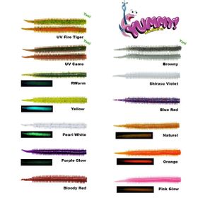 Fujin Yummy Sandworm 7 cm LRF Silikonu Purple Glow Yem