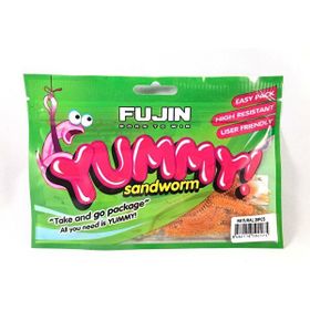 Fujin Yummy Sandworm 7 cm LRF Silikonu Purple Glow Yem