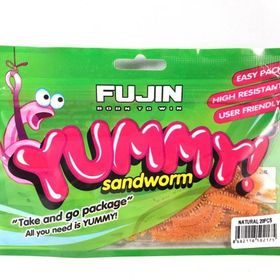 Fujin Yummy Sandworm 7 cm LRF Silikonu UV Fire Tiger Yem