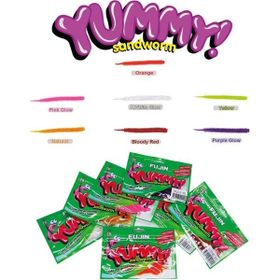 Fujin Yummy Sandworm 7 cm Shirasu Violet LRF Silikonu
