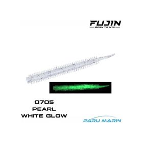 Fujin Yummy Sandworm Pearl White Glow 7 cm 20 Adet LRF Silikonu
