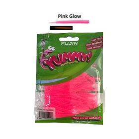 Fujin Yummy Sandworm Pink Glow 7 cm 20 Adet LRF Silikonu