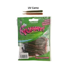 Fujin Yummy Sandworm UV Camo 7 cm 20 Adet LRF Silikonu