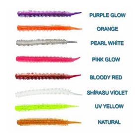 Fujin Yummy Sandworm UV Yellow 7 cm 20 Adet LRF Silikonu