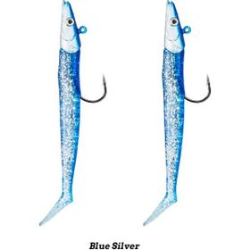 Fujin Zand Eel 11 cm 7 gr 14 gr Blue Silver Double Body Head Silikon Balık