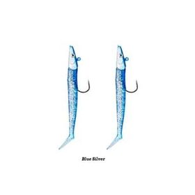 Fujin Zand Eel 11 cm 7 gr 14 gr Blue Silver Double Body Head Silikon Balık