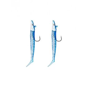 Fujin Zand Eel 11 cm 7 gr 14 gr Blue Silver Double Body Head Silikon Balık