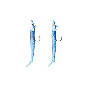 Fujin Zand Eel 11 cm 7 gr 14 gr Blue Silver Double Body Head Silikon Balık