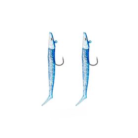 Fujin Zand Eel 11 cm 7 gr 14 gr Blue Silver Double Body Head Silikon Balık