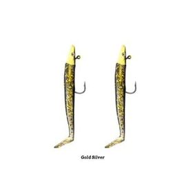 Fujin Zand EEL 11 cm 7 gr - 14 gr Gold Silver Double Body Head Silikon Balık