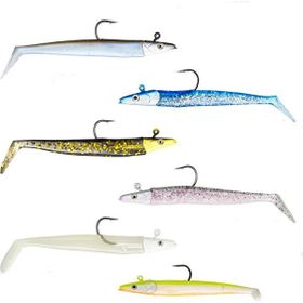 Fujin Zand EEL 11 cm 7 gr - 14 gr Gold Silver Double Body Head Silikon Balık