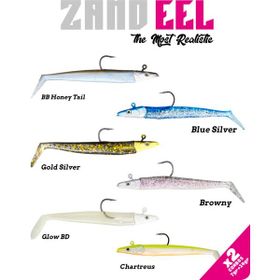 Fujin Zand EEL 11 cm 7 gr - 14 gr Gold Silver Double Body Head Silikon Balık