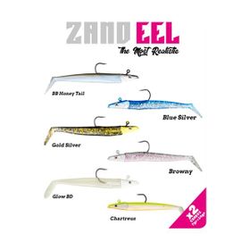 Fujin Zand EEL 11 cm 7 gr - 14 gr Gold Silver Double Body Head Silikon Balık