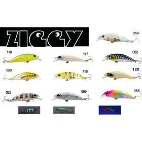Fujin Ziggy 50 mm 3.6 gr Lrf 028 Zebra Glow Maket Balık