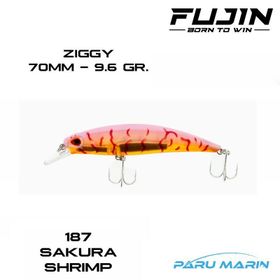 Fujin Ziggy7 70 mm 187 Sakura Shrimp Maket Balık