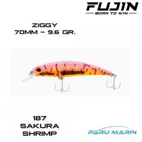 Fujin Ziggy7 70 mm 187 Sakura Shrimp Maket Balık