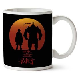 Full Metal Alchemist Red Background Baskılı Kupa
