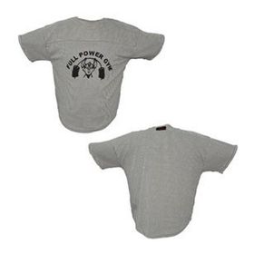 Full Power Gym Beyaz Siyah Çizgili Ragtop Spor T-shirt