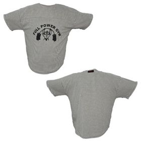 Full Power Gym Beyaz Siyah Çizgili Ragtop Spor T-shirt