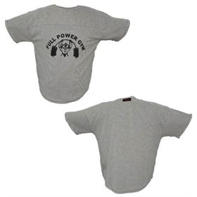 Full Power Gym Beyaz Siyah Çizgili Ragtop Spor T-shirt