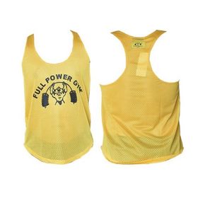 Full Power Gym Hardal Sarısı Fileli Erkek Atlet