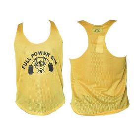 Full Power Gym Hardal Sarısı Fileli Erkek Atlet