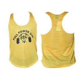 Full Power Gym Hardal Sarısı Fileli Erkek Atlet